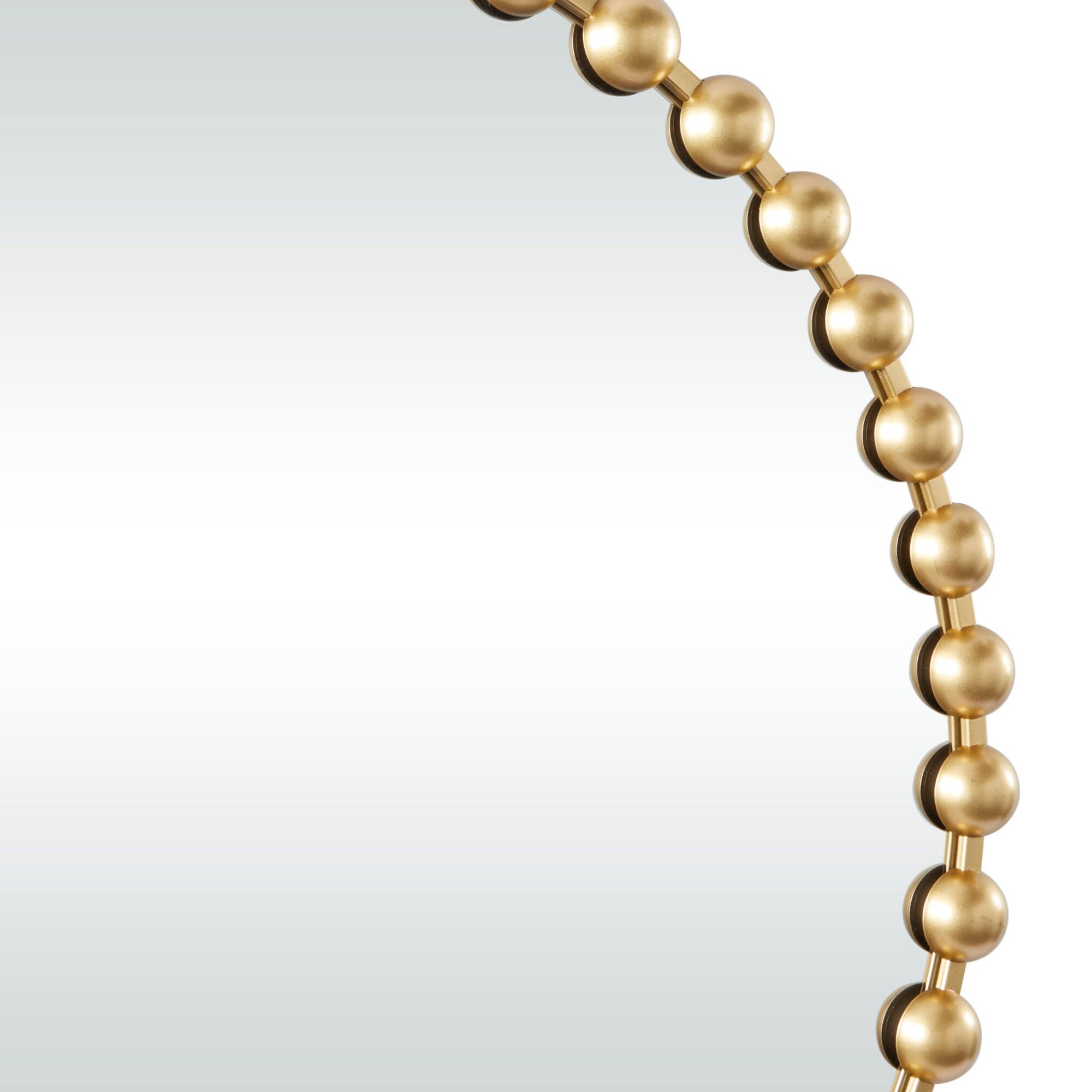 CosmoLiving by Cosmopolitan Gold Metal Orb Framed Wall Mirror 36" x 2" x 36"